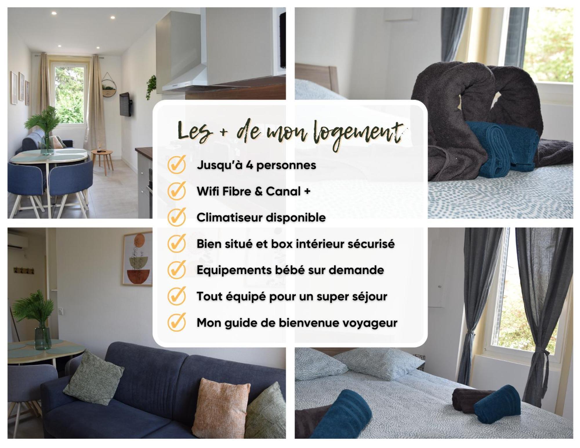 Elegant T2 A Bron, Tramway A 2Min, Box Parking, 4Personnes Apartment Exterior photo
