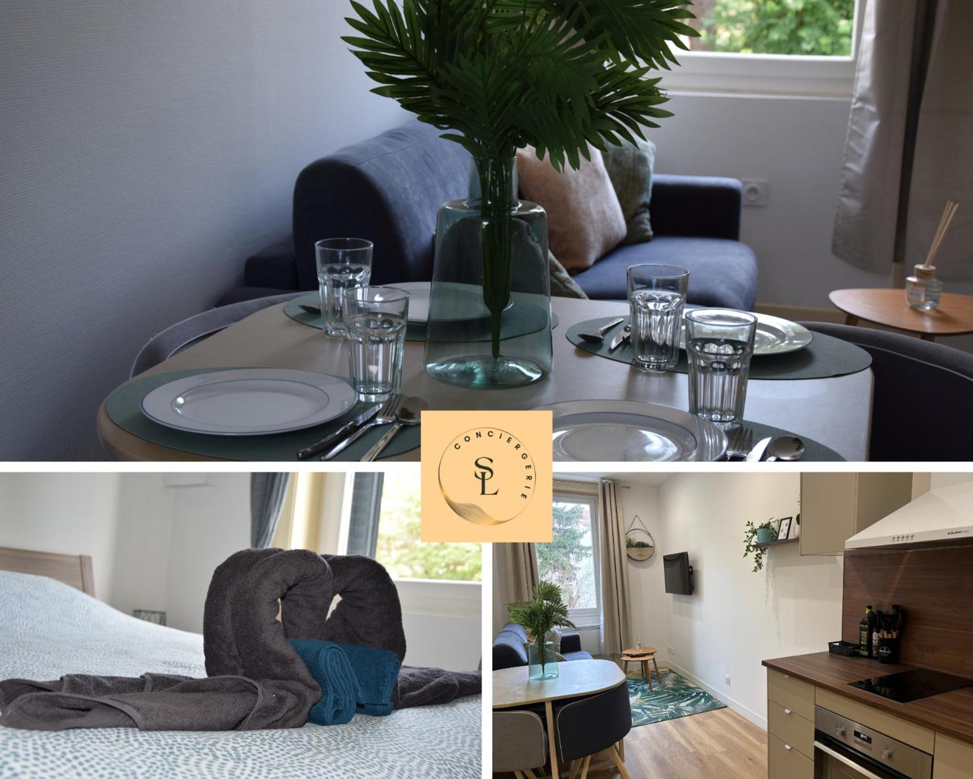 Elegant T2 A Bron, Tramway A 2Min, Box Parking, 4Personnes Apartment Exterior photo